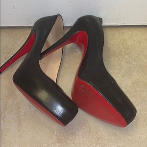 Authentic Christian LouBoutin leather pumps